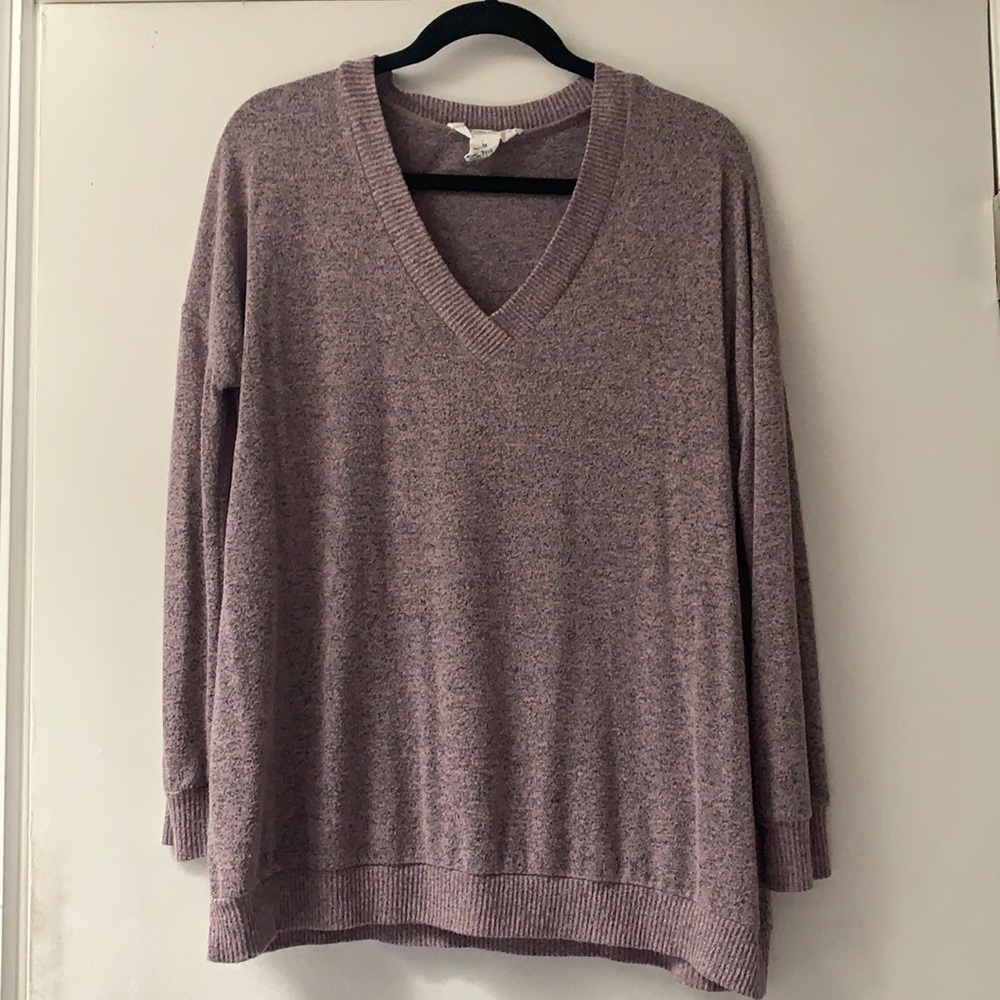 Oversized purple Workshop sweater